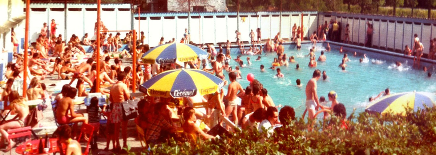 Photo de la piscine datant de la fin 70 début 80